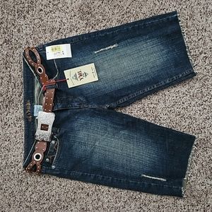 NWT YMI dark blue shorts size 7